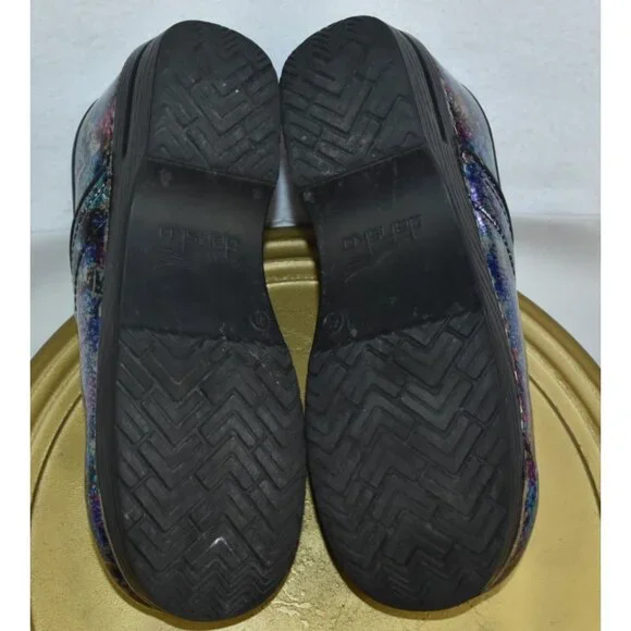 Dansko Metallic Wash Patent Professional Work Nurse Clogs 41 US 11.5 -Flaws- - Picture 11 of 13